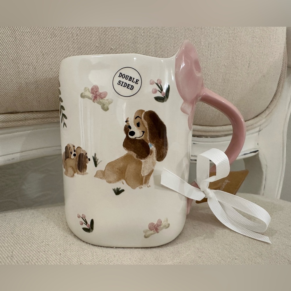 NWT Disney X Rae Dunn Puppy Love White Ceramic Mug